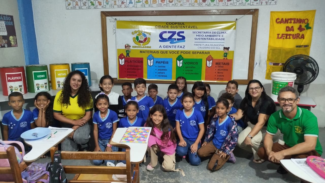 Cruzeiro do Sul intensifica ações de educação ambiental nas escolas durante o Mês do Meio Ambiente