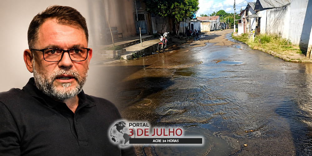 Prefeito Alysson Bestene é alvo de críticas após abandono de rua tomada por esgoto a céu aberto no bairro João Eduardo I