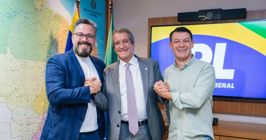 Alan Rick participa de reunião com presidentes nacionais do Republicanos e do PL para discutir cenário político do Acre